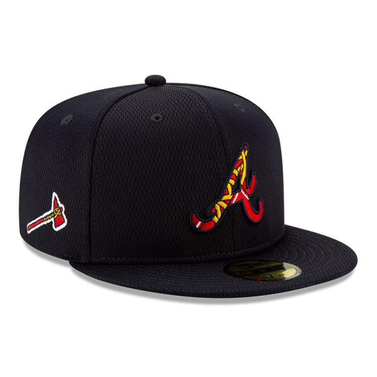 Gorras New Era 59fifty Azules - Atlanta Braves Batting Practice 73619JRIW